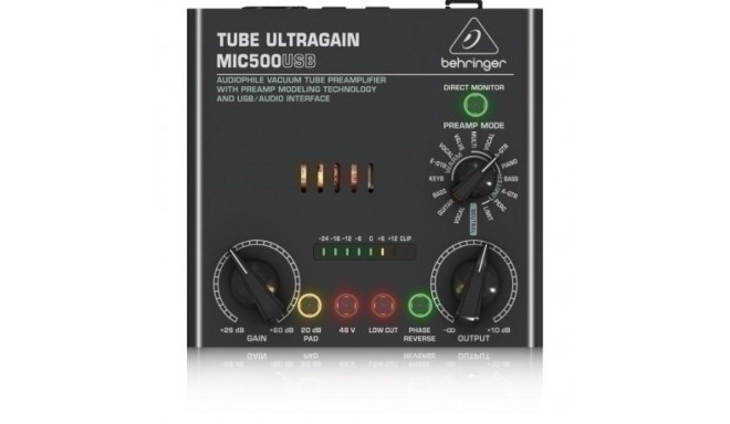 Behringer MIC500USB helivõimendi.
