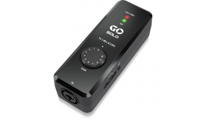 TC Helicon GO Solo audio/MIDI liides mobiilseadmetele