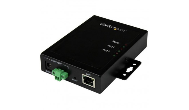 StarTech.com 2-pordiline Serial-to-IP Etherneti seadmeserver - RS232 - metallist ja paigaldatav