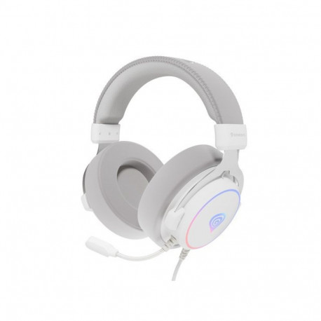GENESIS Neon 764 juhtmega peavõru mänguri USB Type-A valged kõrvaklapid