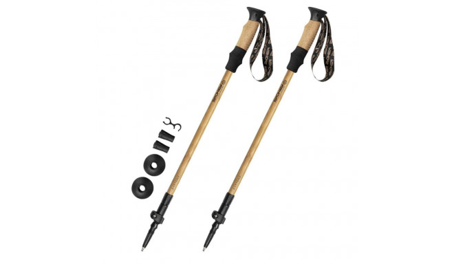 Nordic Walking Poles Spokey Bastone Eco brown-black 929465