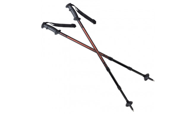 Spokey Ekvilibro trekking poles black/orange BK/OE 923971