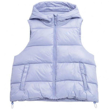 Women's down vest 4F F092 light purple 4FSS23TDJAF092 52S L