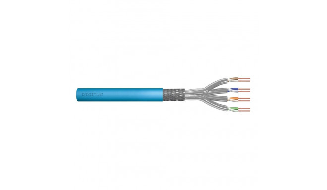 Installation cable DIGITUS cat.6A, S/FTP, Eca, AWG23/1, LSOH, 50m, sinine, fooliumiga