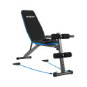 Incline training bench with leg lock and rubber bands , REBEL ACTIVE