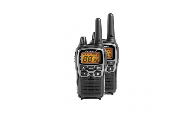 Midland XT70 two-way radio 24 channels 446.00625 - 446.09375 MHz Black, Grey