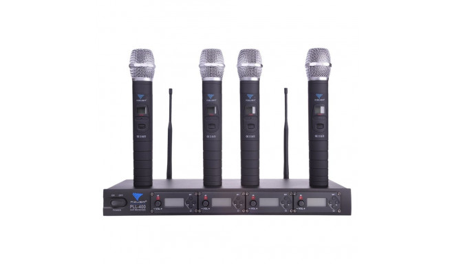 Azusa PLL-400 UHF 4 mikrofonide komplekt 4 kanalit