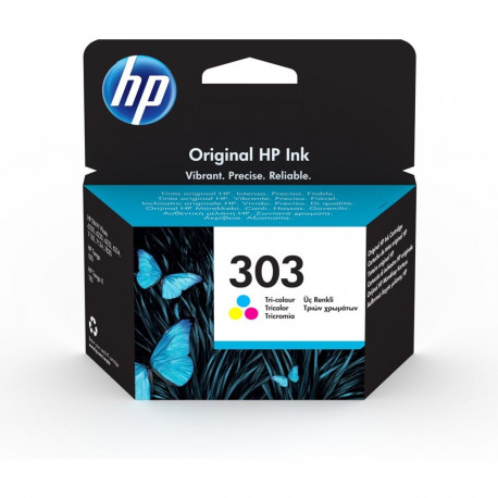 HP tindikassett 303, originaal, kolmevärviline