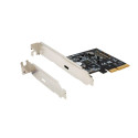 IO Exsys PCIe3.0 x4 1xUSB Type-C 3.2 Gen2x2 (EX-12011) LP incl. low-profile bracket