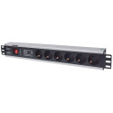 Intellinet 19" 1.5U Rackmount 6-Way Po