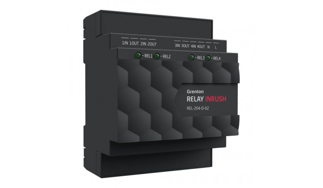 Relay Output Module (4 Outputs) INRUSH Grenton / DIN / TF-Bus Rail Mounting