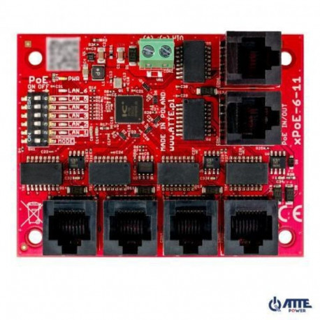 SWITCH POE XPOE-6-11-OF 5-PORTOWY + 1X UPLINK ATTE