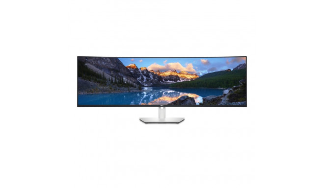 DELL UltraSharp U4924DW arvutimonitor 124.5 cm (49") 5120 x 1440 pikslit 5K Ultra HD LCD must, hõbed