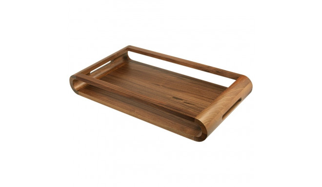 ARTELEGNO VASD Double-sided walnut wood tray 27 x 49 cm