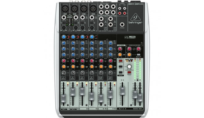 Behringer Q1204USB audio mixer 12 channels