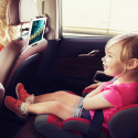 Baseus Backseat Car Mount SUHZ-01 Car Headrest Holder for Tablets / Smartphones 4.7-12.9" - Bla