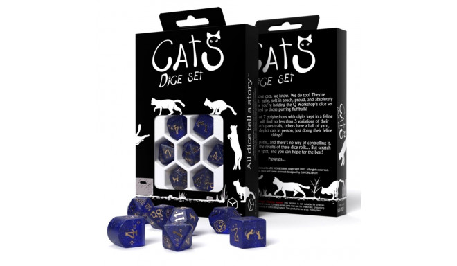 Q-workshop Cats Modern Dice Set Meowster