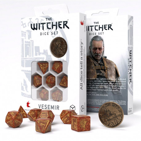 Q-workshop The Witcher Dice Set Vesemir - The Wise Witcher