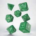 Elvish Dice Set Green And White