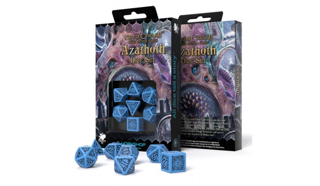 COC The Outer Gods Azathoth Dice Set Blue And Black Colors