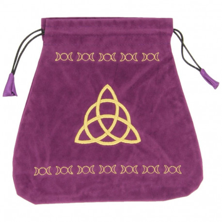 Lo Scarabeo Triple Goddess Velvet Card Bag (Purple)