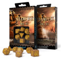 Steampunk Dice Set Brown And Yellow Colors