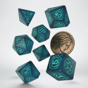 The Witcher Yennefer Dice Set Dark Blue And Turquoise Colors