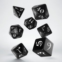 Classic RPG Dice Set Black And White Colors