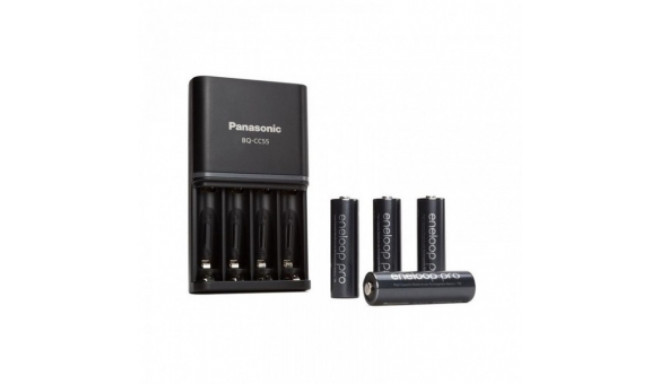 Battery Charger - Panasonic Eneloop Pro (with 4xaa Batteries)