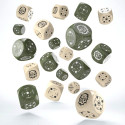 Crosshairs Compact D6 RPG Dice Set (Sand and Olive Sp.)