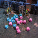 Crosshairs Compact D6 Rpg Dice Set (Blue And Pink Sp.)