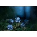 Q-workshop Elvish Dice Set Cobalt And Silver Sp.
