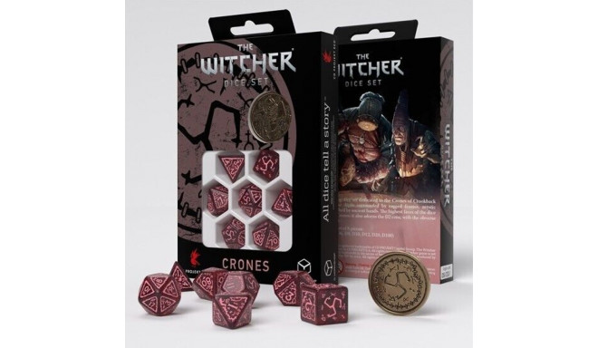 Dice Set - Q-Workshop The Witcher Crones Whispess Red