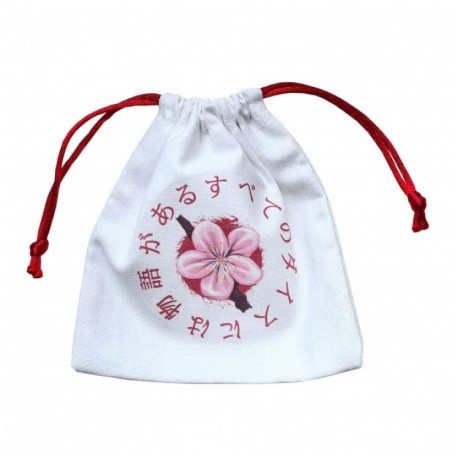 Dice Bag - Q-Workshop Breath Of Spring White With Colorful Motifs