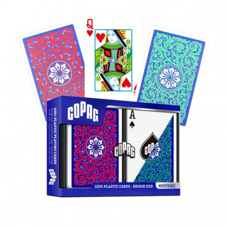 Copag Elite Bridge Regular Index Playing Cards Double Deck (Red & Green)