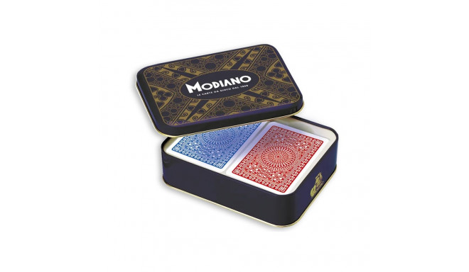 Modiano Rummy Club Playing Cards in Metal Box