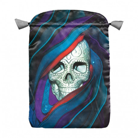 Lo Scarabeo Santa Muerte Skull Satin Card Bag