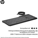 "HP 405 Multi-Device Backlit Wired Keyboard SmartBuy"
