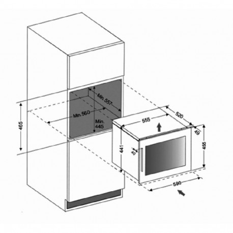 Integreeritav veinikülmik Dunavox DVS-19.50B Spirit