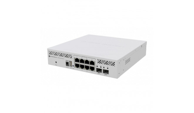 The MikroTik Cloud Router Switch CRS310-8G+2S+IN is a powerful, compact desktop swi