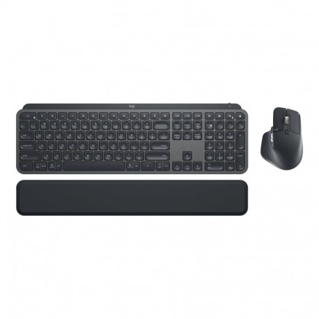LOGITECH MX Keys Combo for Business Keyboard and mouse set backlit wireless Bluetooth LE QWERTY US I