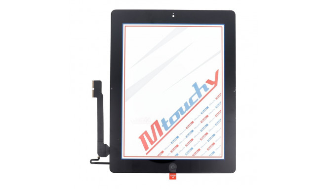 MUSTTBY Touch screen + back sticker + Home for iPAD 4 (black)