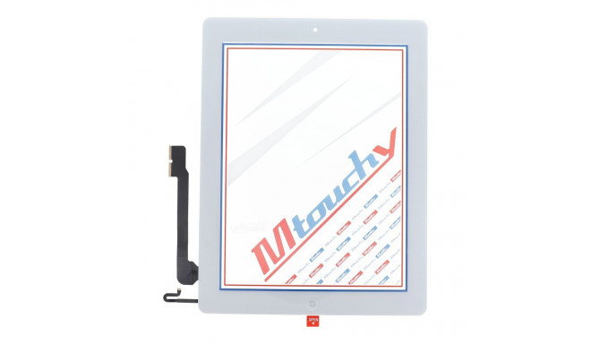 MUSTTBY Touch screen + back sticker + Home for iPAD 4 (white)