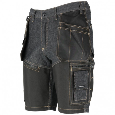 Spodenki krótkie jeans. czar. ze wzmoc., "l", ce, lahti