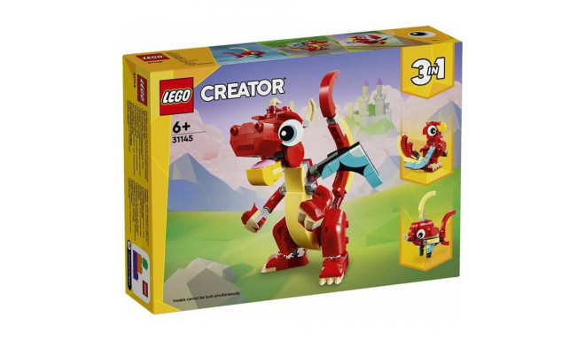 Konstruktsioon komplekt Lego Creator 31145 Red Dragon 149 Tükid, osad