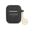 Guess Apple 4G Charms Silicone Case for Airpods 1/2 Black