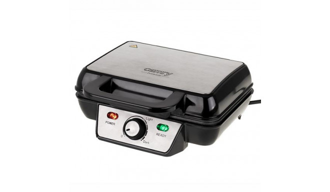 Camry Waffle Maker CR 3046 1600 W, Number of pastry 2, Belgium, Black/Stainless Steel