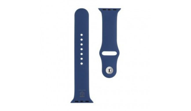 Tactical - Tactical 838 Silicone Band for Apple Watch 1/2/3/4/5/6/7/8/9/SE 42/44/45/49mm Navy Blue