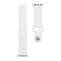 Tactical - Tactical 465 Silicone Band for Apple Watch 1/2/3/4/5/6/7/8/9/SE 38/40/41mm White