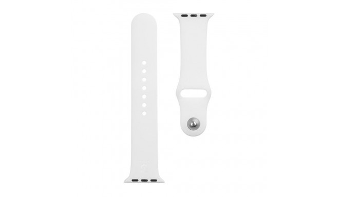 Tactical - Tactical 465 Silicone Band for Apple Watch 1/2/3/4/5/6/7/8/9/SE 38/40/41mm White